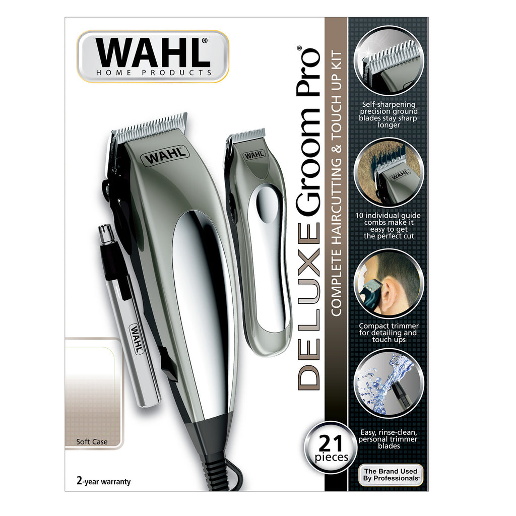 Combo Deluxe Groom Pro - Complete Haircutting & Touchup - Wahl