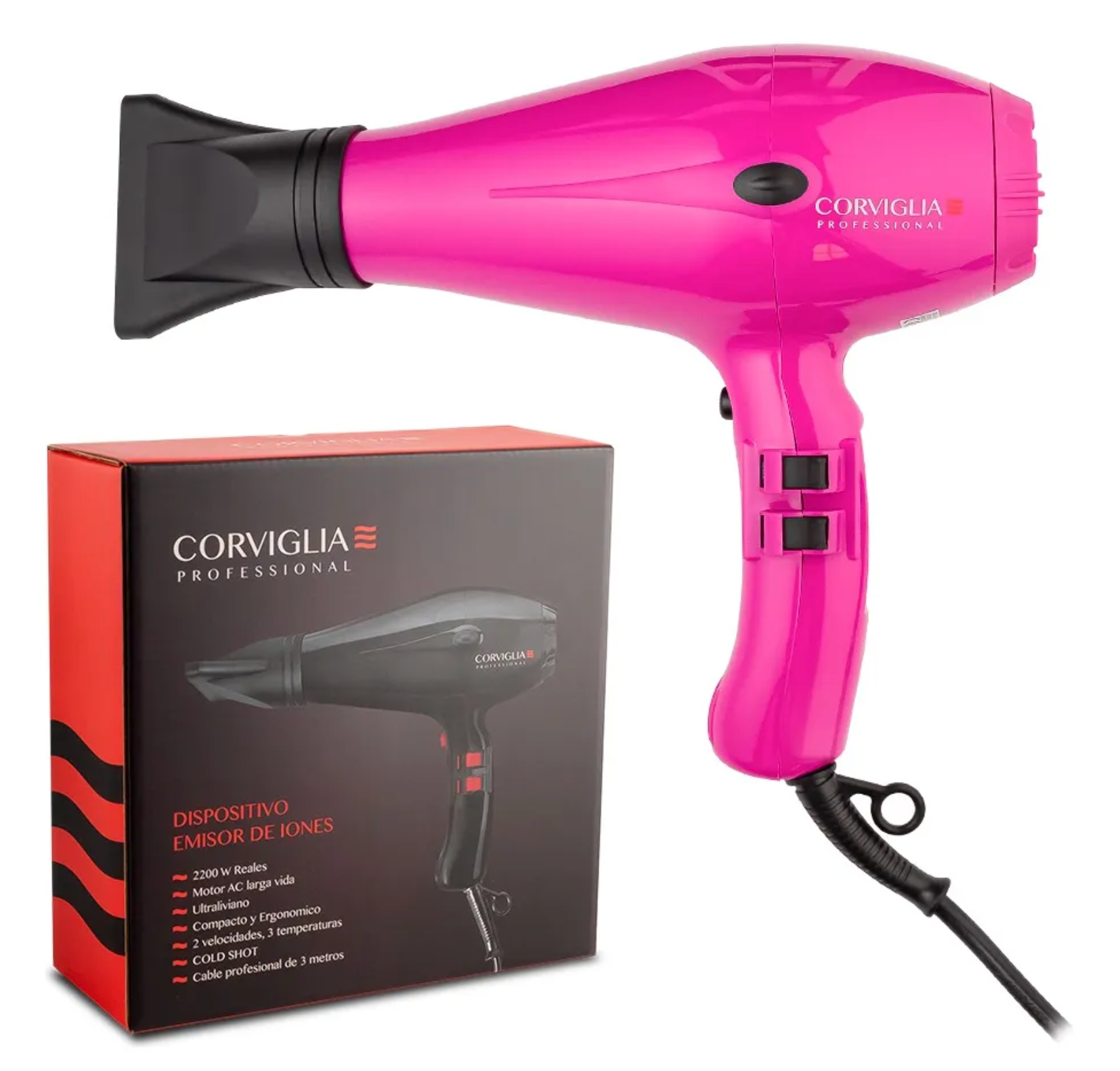 Secador profesional Corviglia - Fucsia