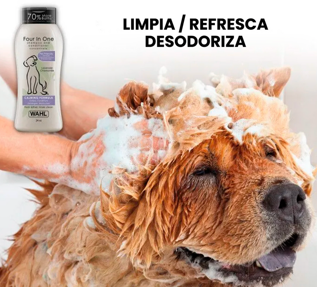 Shampoo Para Mascotas – FOUR IN ONE CALMING FORMULA - Wahl