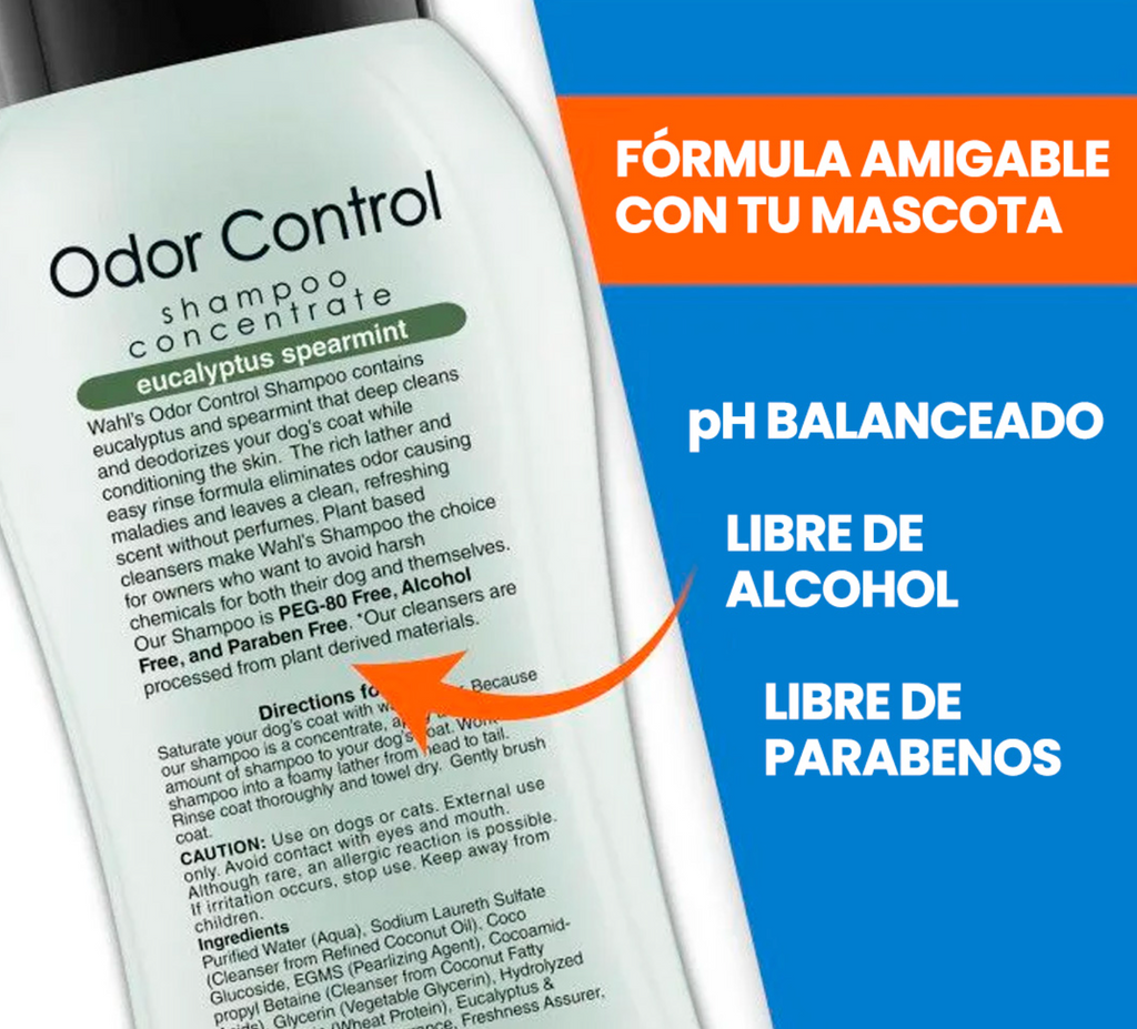 Shampoo Para Mascotas – ODOR CONTROL PURIFYING FORMULA - Wahl