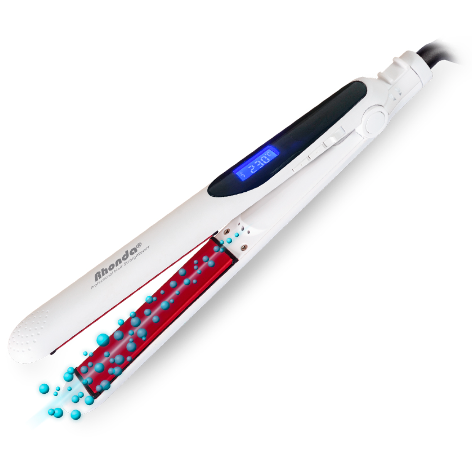 Plancha RHONDA® Professional Hair Straightener 230° + Cepillo CRICKET Static Free Styling 220 GRATIS