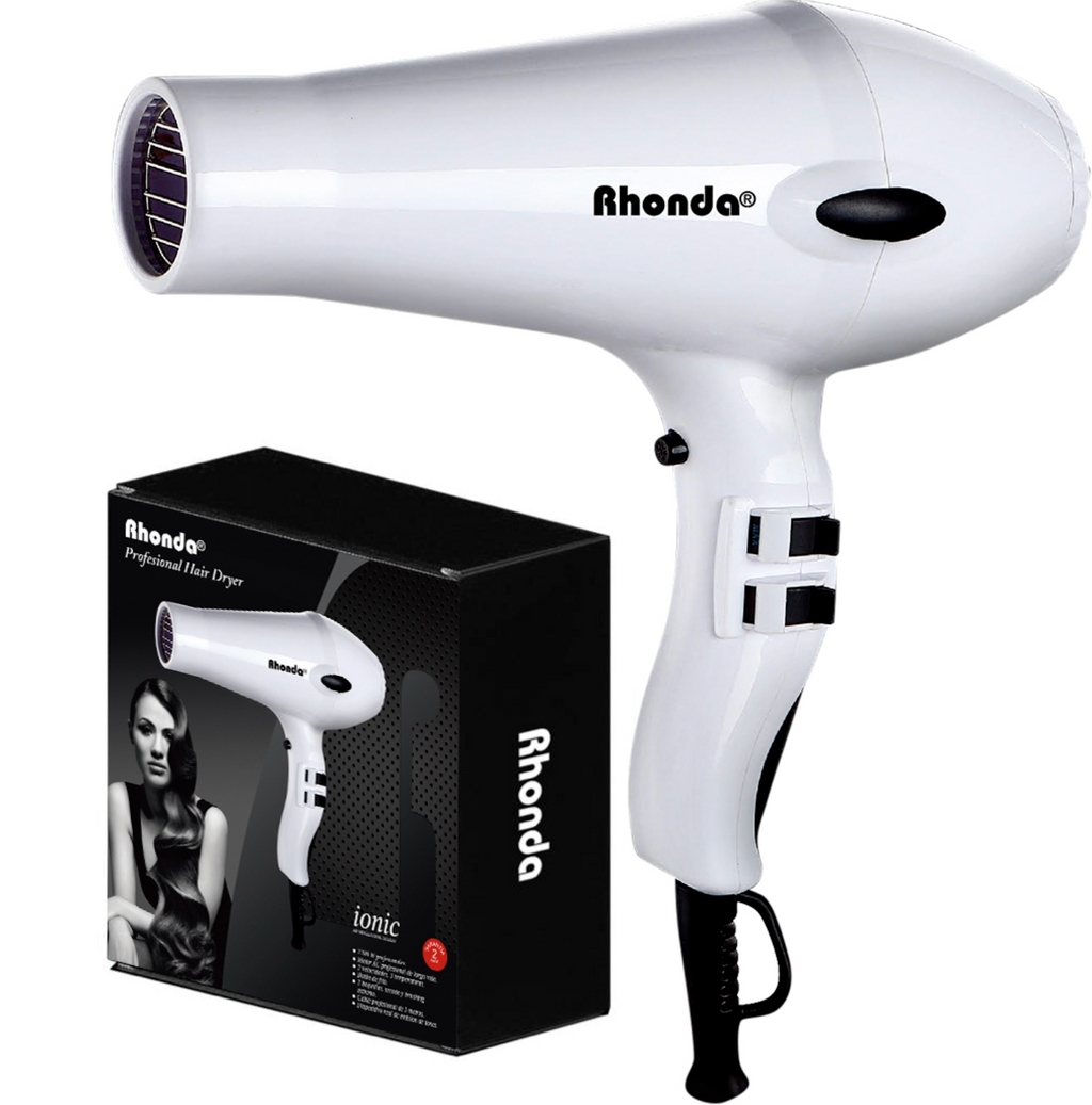 Kit Secador RHONDA IONIC Blanco