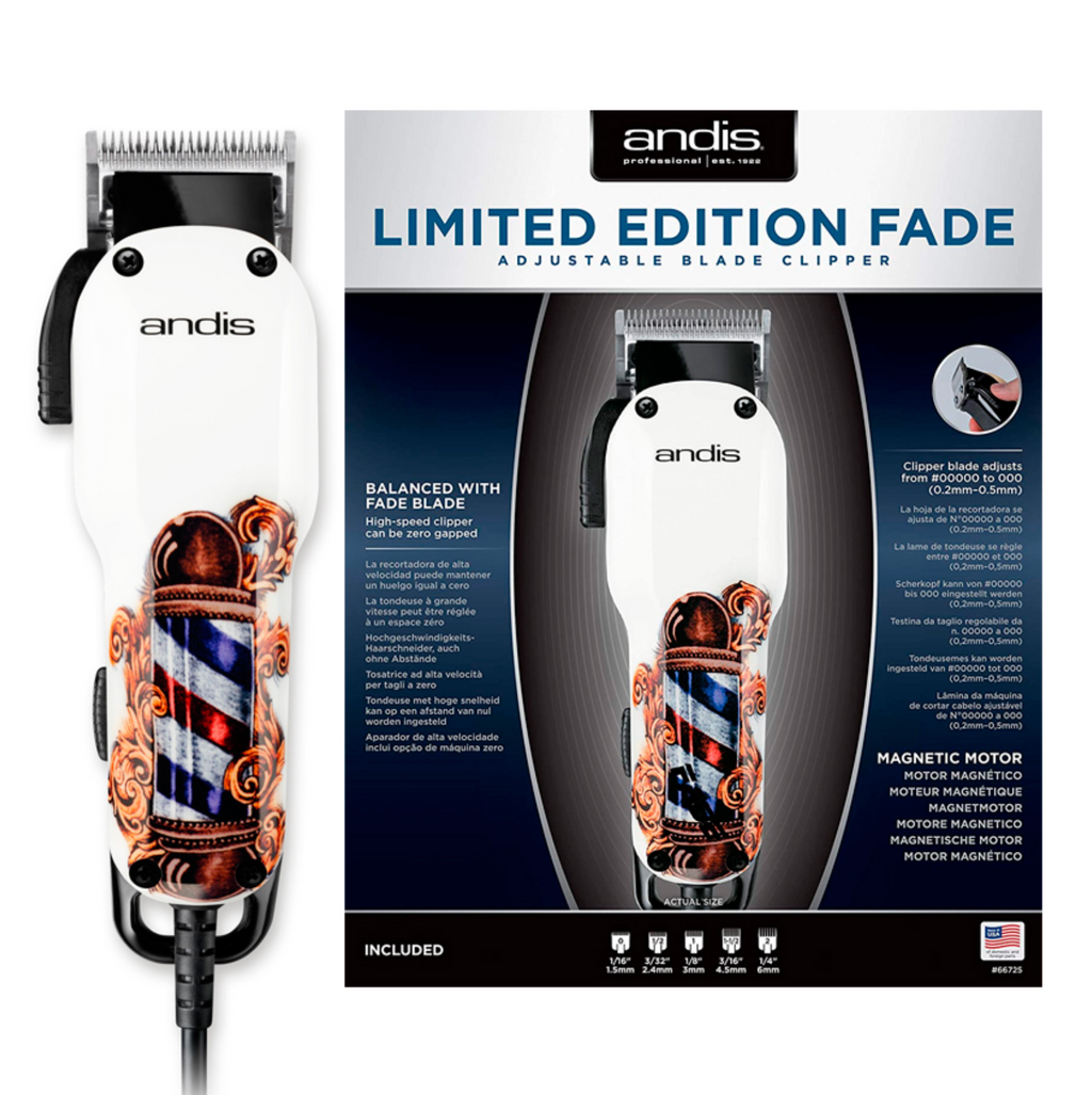 Máquina de corte ANDIS - Edición limitada: Fade Barber Pole