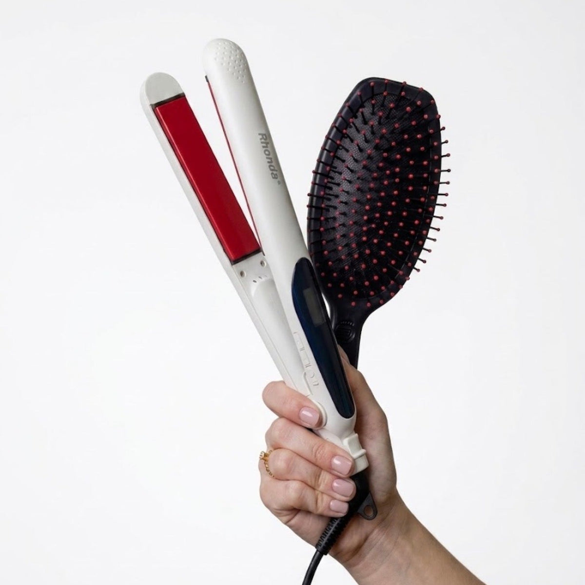 Planchita RHONDA® Professional 230° (Lacio y Ondas) + Cepillo CRICKET DE REGALO