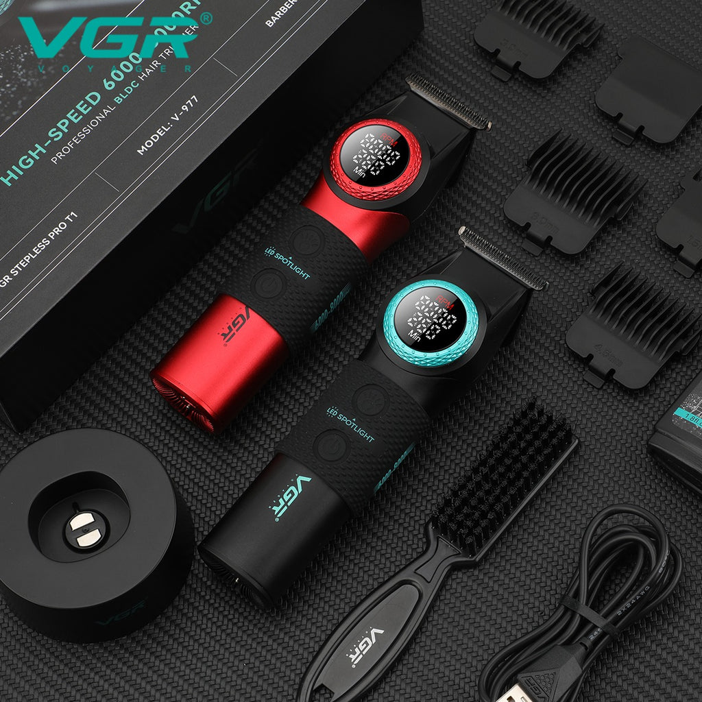 Maquina cortadora de cabello, recargable, V-977 - Negro