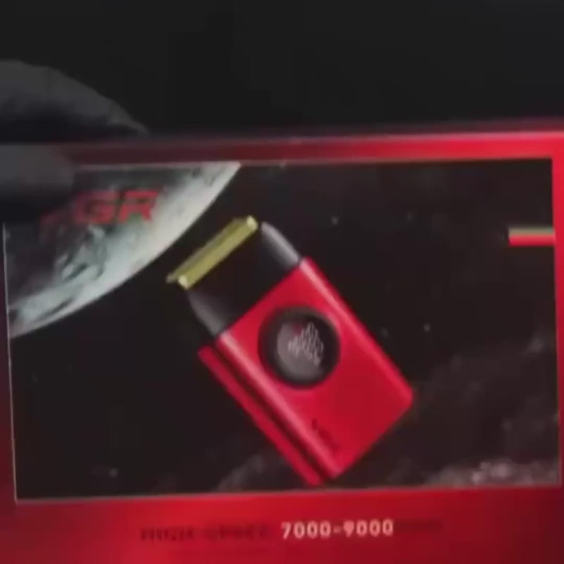 Maquina afeitadora, recargable V-377 - Roja